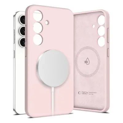 TECH-PROTECT LIQUID SILICONE MAGSAFE GALAXY S25 PINK PEARL