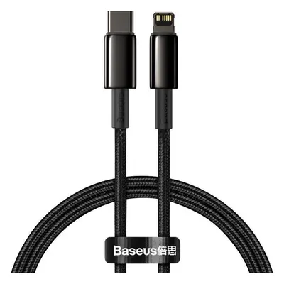 Datový kabel BASEUS DATA PD20W TYPE-C TO LIGHTNING CABLE 100CM BLACK - pro iPhone