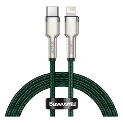 Baseus cable Cafule Metal PD USB-C - Lightning 1,0 m green 20W