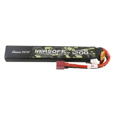 Gens ace 25C 1200mAh 2S1P 7.4V Airsoft Gun Lipo baterie s T zástrčkou