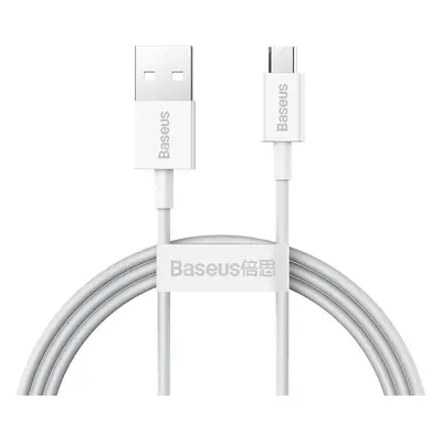 Kabel Baseus Superior Series USB na micro USB, 2A, 1m (bílý)