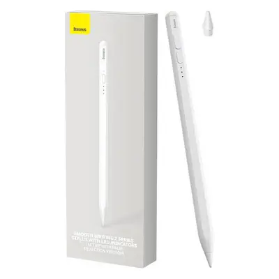 Stylus Baseus Smooth Writing 2 s LED indikátory baterie pro iPad (aktivní) Bílý