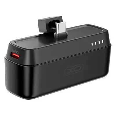 XO power banka mini PR244 20W 5000 mAh s USB-C konektorem černá