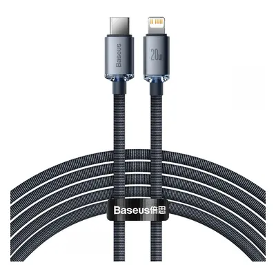 BASEUS CRYSTAL SHINE TYPE-C TO LIGHTNING CABLE PD20W 200CM BLACK