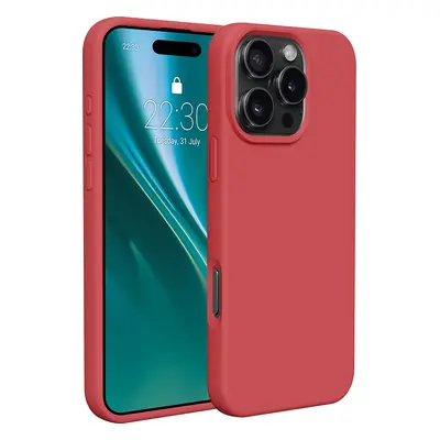 Etteri Silicone case for iPhone 16 Pro Max 6,9" raspberry