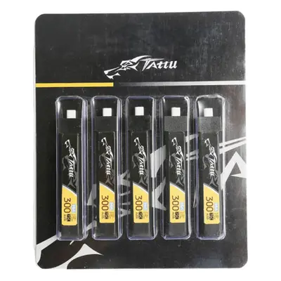 Tattu LiPo 300mAh 3,8V 75C 1S1P HV BT2.0.5 baterie (5ks)