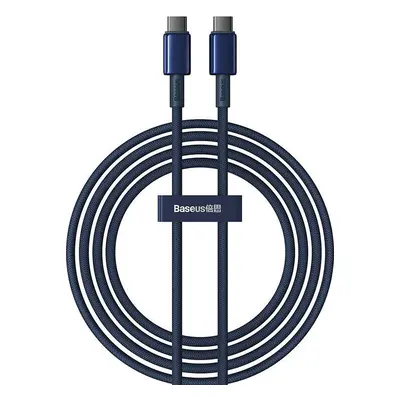 Baseus Tungsten Gold Fast Charging Data Cable Type-C to Type-C 100W 2m Deepsea Blue