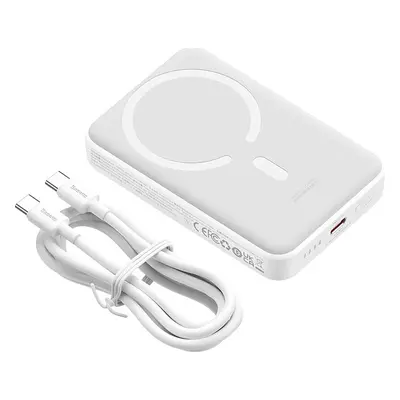 Powerbanka mini Baseus 10000mAh, USB-C 30W bílá