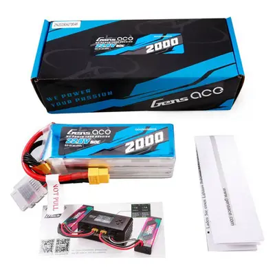 Gens ace 2000mAh 22,8V 60C 6S1P vysokonapěťový Lipo Battery Pack s XT60 konektorem