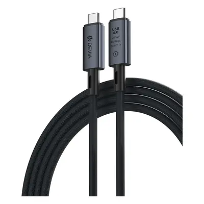 Devia kabel Extreme EC641 PD USB-C - USB-C 4.0 1,0 m 240W black 8K 60Hz