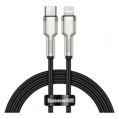 BASEUS CAFULE METAL LIGHTNING CABLE PD20W 100CM BLACK