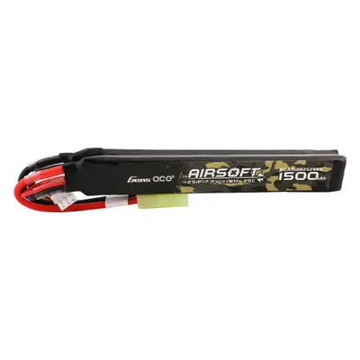 Gens ace 25C 1500mAh 2S1P 7.4V Nunchuck 2X Airsoft Gun Lipo baterie s mini Tamiya konektorem