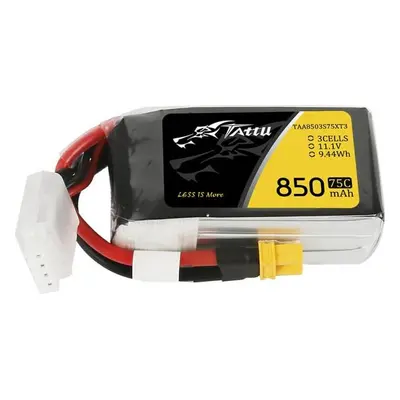 Tattu 850mAh 11,1V 75C 3S1P konektor baterie XT30