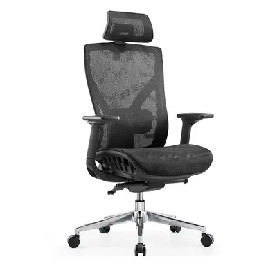 Kancelářská ergonomická židle Neoseat PENELOPE — síť, černá, nosnost 150 kg