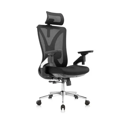 Kancelářská ergonomická židle Neoseat STEVEN — černá, nosnost 150 kg