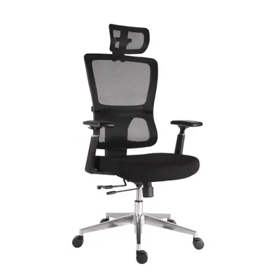 Kancelářská ergonomická židle Neoseat BROOKE — černá, nosnost 150 kg