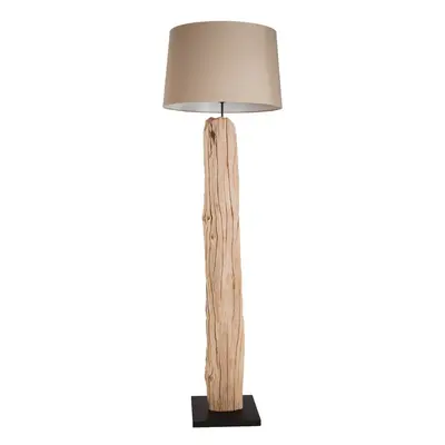 Invicta Interior Dřevěná stojací lampa béžová - Leonis