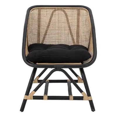 BLOOMINGVILLE Židle Loue Lounge Chair, černá, ratan