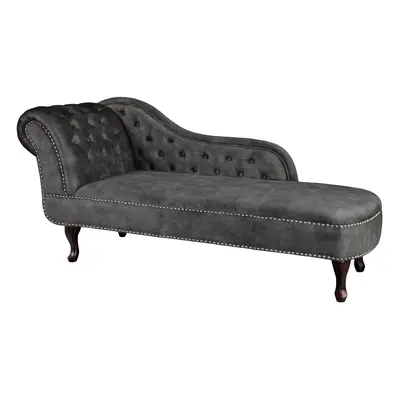 Invicta Interior Pohovka Chesterfield 170cm sametově šedá