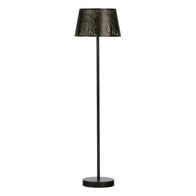 WOOOD Stojací lampa KETO kovová černá