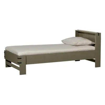 WOOOD Postel BOBBY borovice khaki 200x90cm