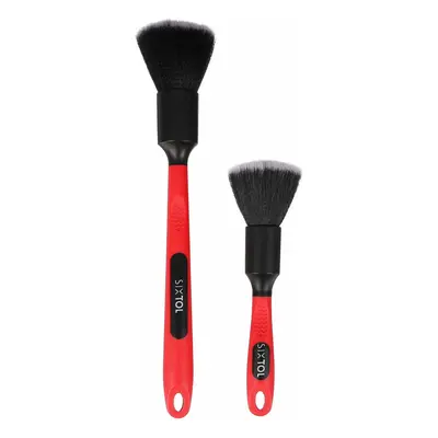 Sada precizních štětců pro čištění auta s ergo rukojetí CAR DETAILING BRUSH 2 PRO, 2ks SIXTOL