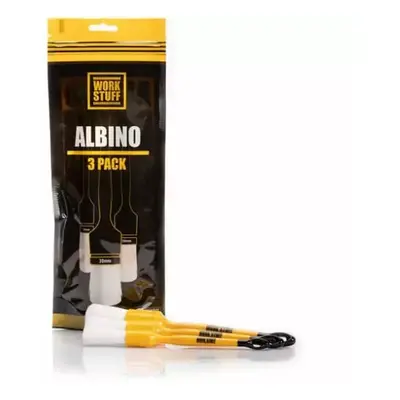 Sada detailingových štětců Detailing Brush Albino 3-pack - jemné na interiér Work Stuff