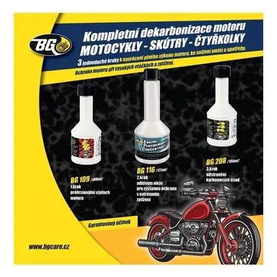 BG 6900 KIT dekarbonizace pro 4-taktní motocykly 3x100 ml