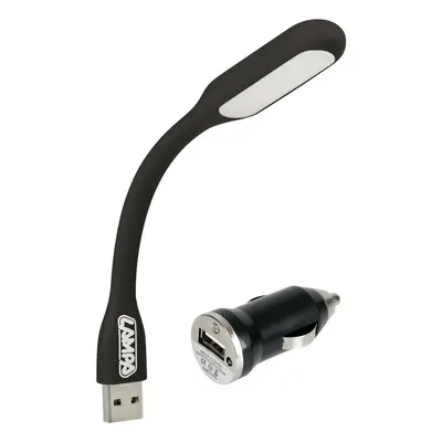 Lampička do auta LED 12/24V + USB nabíječka 1000mA LAMPA