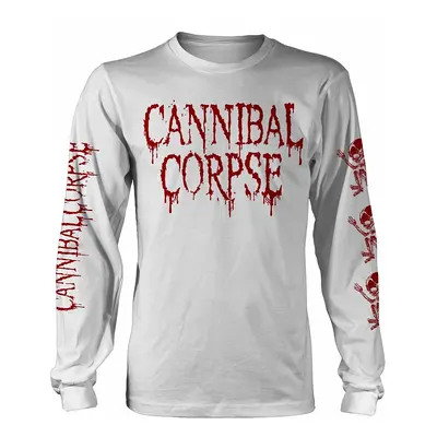 Cannibal Corpse tričko dlouhý rukáv, Butchered At Birth White, pánské