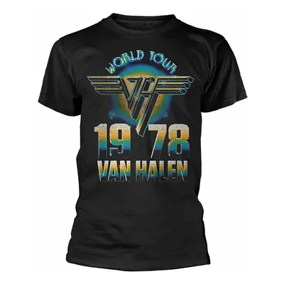 Van Halen tričko, World Tour &#039;78 Black, pánské