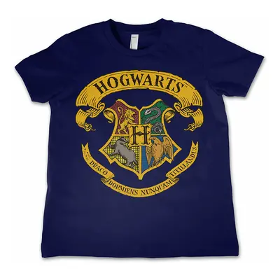 Harry Potter tričko, Hogwarts Crest Navy, dětské