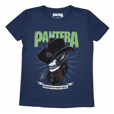 Pantera tričko, Skeleton Cowboy Denim Blue, dámské