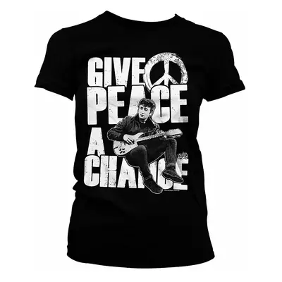 John Lennon tričko, Give Peace A Chance Girly, dámské