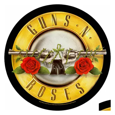 Guns N Roses nášivka na záda průměr 29 cm, Bullet Logo Black