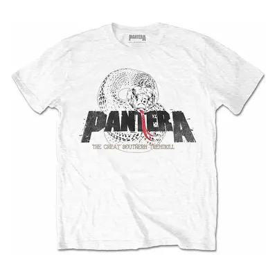 Pantera tričko, Snake Logo White, pánské