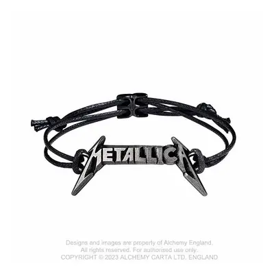 Metallica náramek s posuvníkem do max 25 cm, 3D Classic Logo 25x52x10 mm 8 g