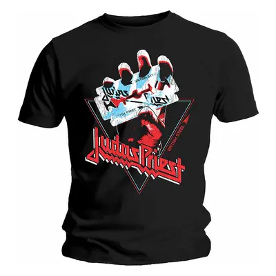 Judas Priest tričko, British Steel Hand Triangle, pánské