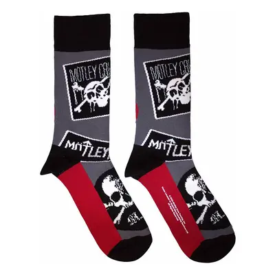 Motley Crue ponožky, Logos Charcoal Grey, unisex