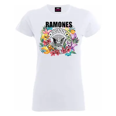 Ramones tričko, Circle Flowers, dámské