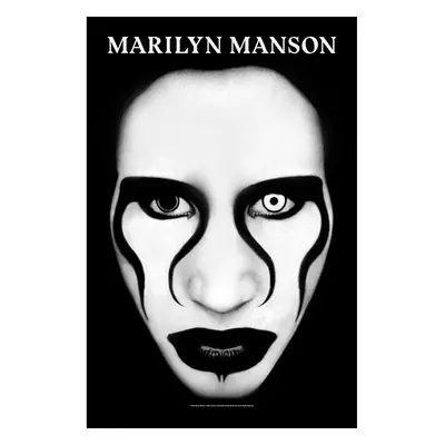 Marilyn Manson textilní banner 68cm x 106cm, Deviant Face