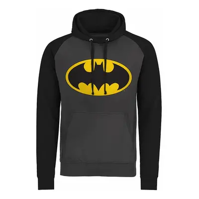 Batman mikina, Batman Signal Logo Baseball DarkGreyBlack, pánská