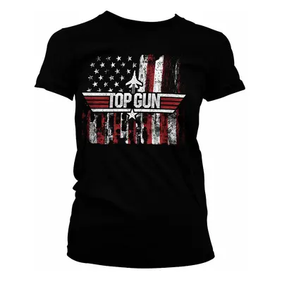 Top Gun tričko, America Girly Black, dámské