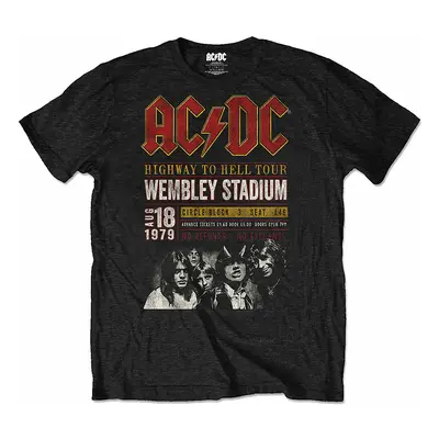 AC/DC tričko, Wembley &#039;79 Black, pánské