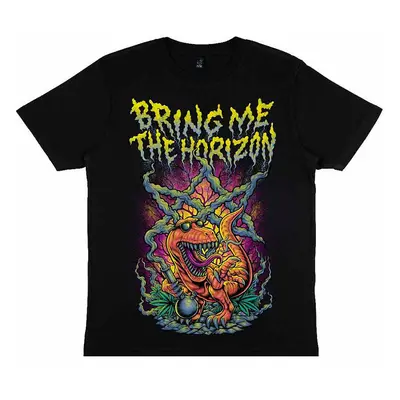 Bring Me The Horizon tričko, Smoking Dinosaur Black, pánské