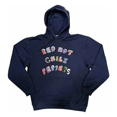 Red Hot Chili Peppers mikina, Colourful Letters Navy Blue, pánská