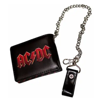 AC/DC peněženka PU 11 x 9 x 2 cm s řetízkem/ 220 g, Red Logo