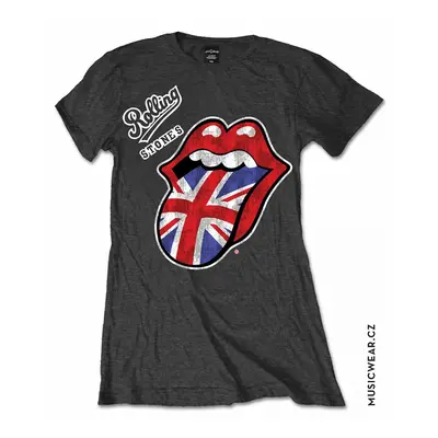 Rolling Stones tričko, Vintage British Tongue, dámské