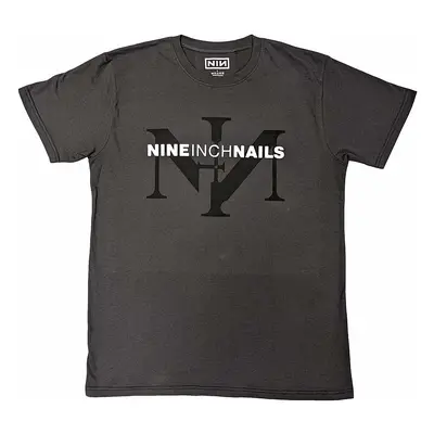 Nine Inch Nails tričko, Icon & Logo Charcoal Grey, pánské