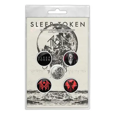 Sleep Token set 5-ti placek průměr 25 mm, Take Me Back To Eden